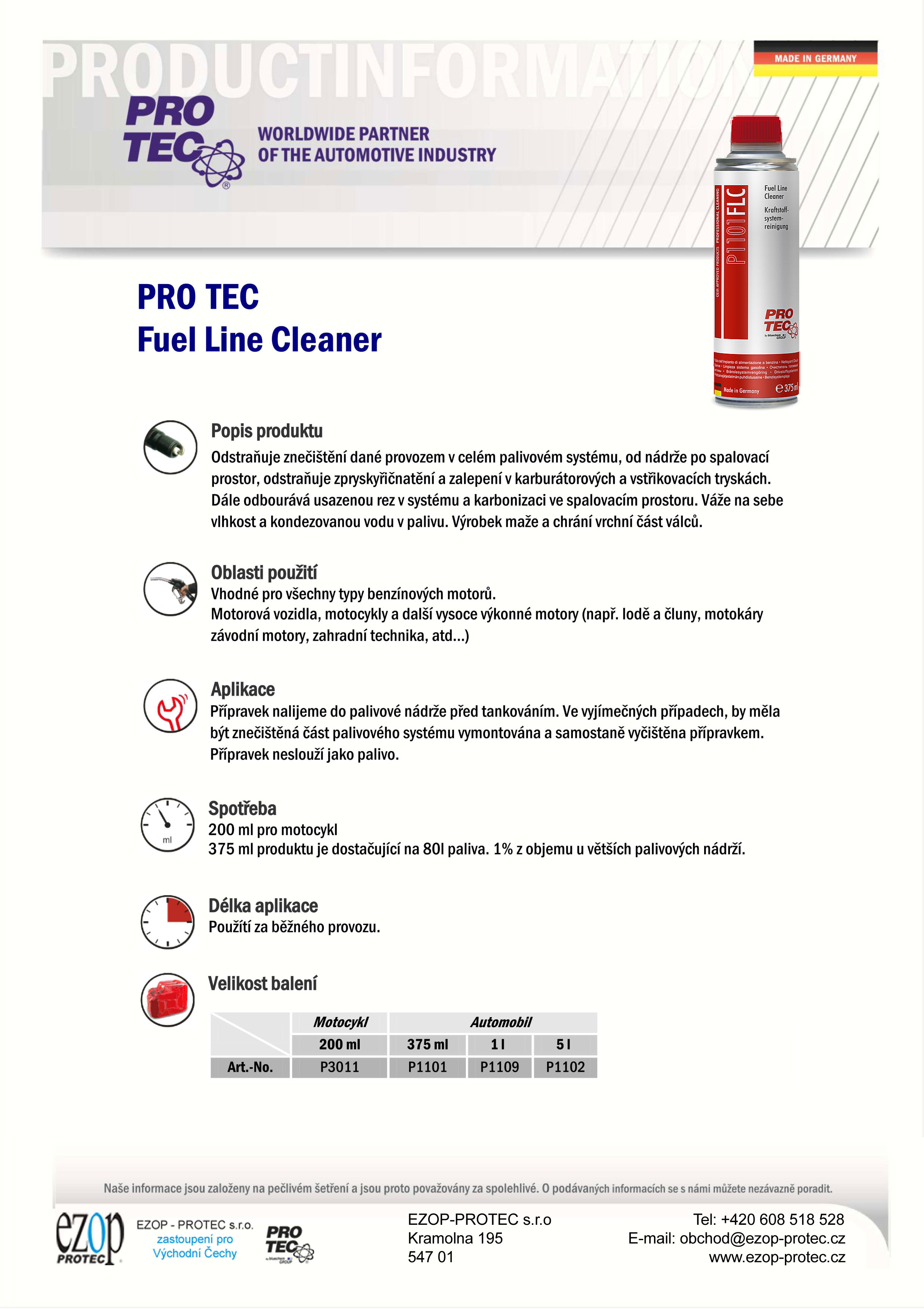 PRO-TEC Fuel Line Clean 5 l
